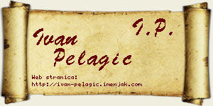 Ivan Pelagić vizit kartica